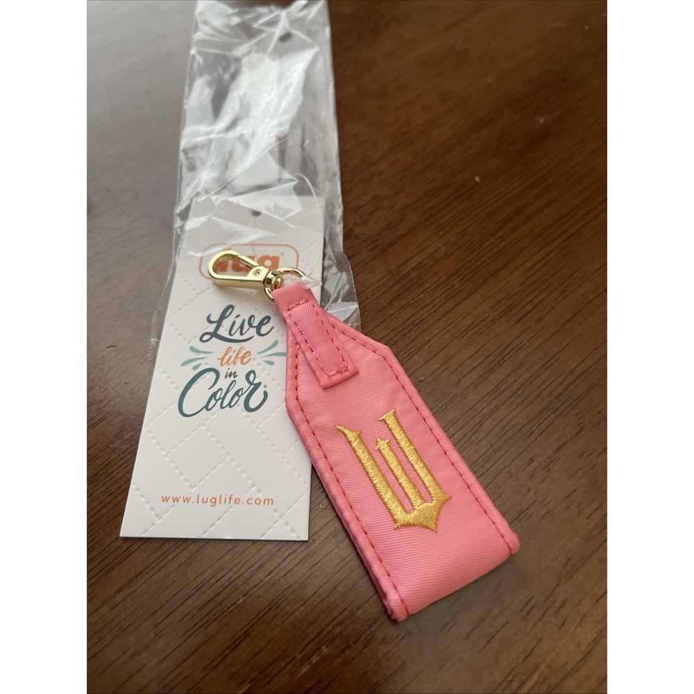 Lug Wicked Oversized Bag Tag Pull Zipper Pink Metal Clip